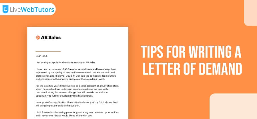 Tips for Writing a Letter of Demand | LiveWebTutors